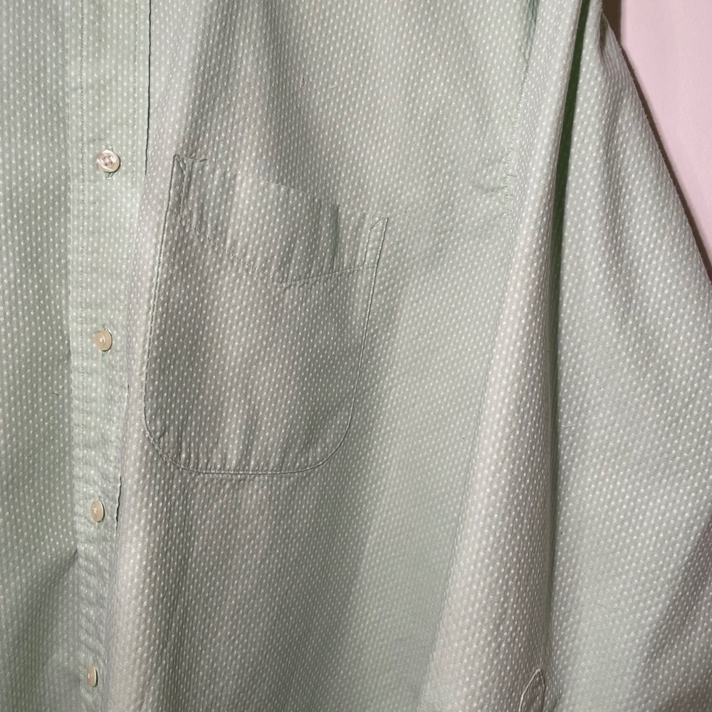 Tommy Hilfiger Mens Long Sleeve Light Green Shirt, Size XL - Picture 4 of 14